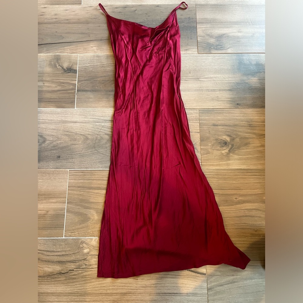 7 for all mankind. Burgundy XS dress.